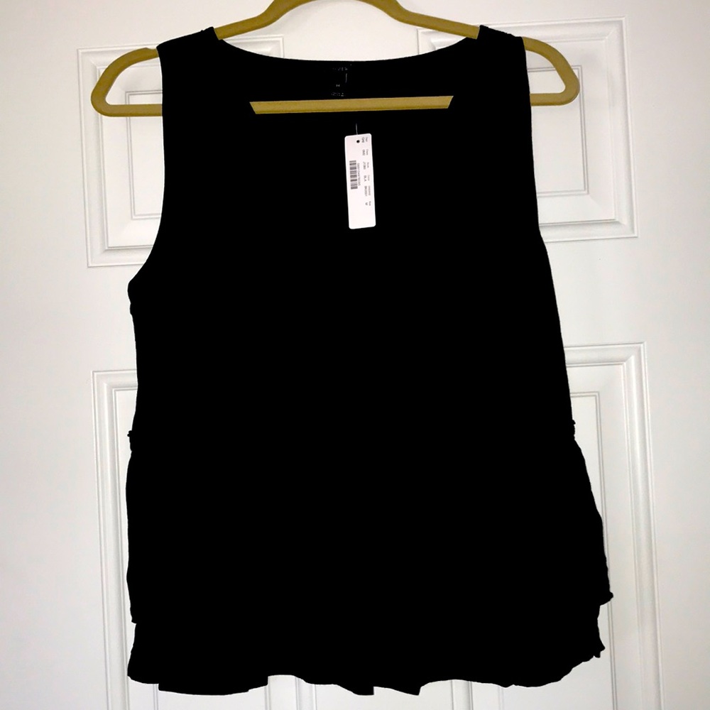 Jcrew ruffle peplum tank